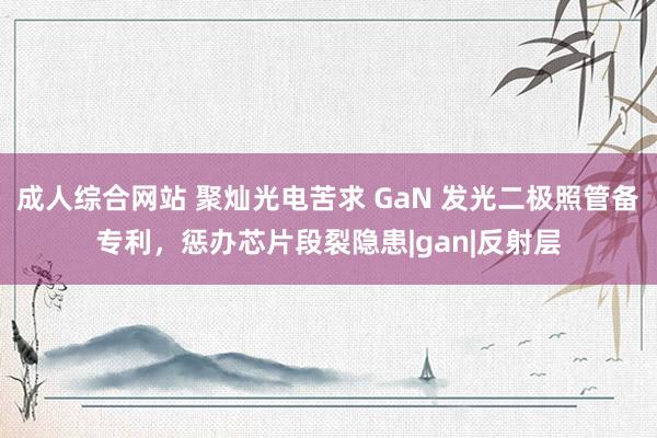 成人综合网站 聚灿光电苦求 GaN 发光二极照管备专利，惩办芯片段裂隐患|gan|反射层