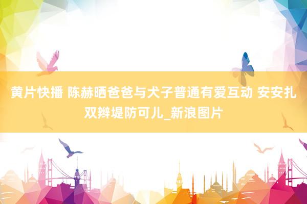 黄片快播 陈赫晒爸爸与犬子普通有爱互动 安安扎双辫堤防可儿_新浪图片